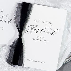 To my Husband wedding day card personalized wedding gift from bride gift to mother letter to my groom wedding morning idea first look VCT