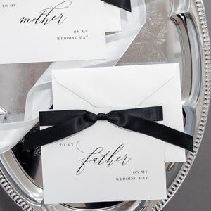 To My Dad on my wedding day card father of the bride to my mom wedding card mother in law wedding gift for bridesmaid bride and groom VCT