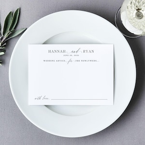 Wedding Advice Card bridal shower game advice for the bride wedding guest book advice card wedding wish card marriage advice guestbook FLS