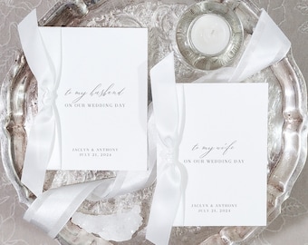 Vow books for wedding vow books set of 2 vow books boho vows book minimalist modern vow renewal bridal shower gift personalized custom VCT