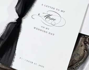 Wedding Day Card Mom Gift Mother Bride Thank You Note Keepsake Sister Wedding Ceremony Stationery Godmother Appreciation Mother in Law BGS