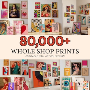 Mega bundel met meer dan 80.000 printbare muurdecoraties voor de HELE WINKEL | Galerijmuurcollectie (digitale download)