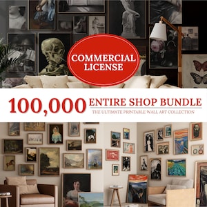 100 000+ KOMMERSIELLA BRUK Väggkonst Mega Bundle | Tryck för återförsäljning (digital nedladdning)