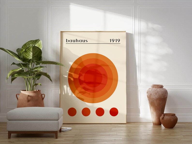 Bauhaus Print Set of 6 | Mid-century Modern Gallery Wall (digital ...