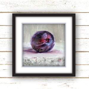 Purple Plum Print Kitchen Wall Decor, Rustic Decor Living Room, Country Kitchen Wall Decor, Country Farm Decor, Farmhouse Wall Decor Prints image 2