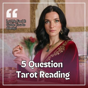 5 Fragen Tarot Legung | Tiefe, intuitive Antworten für Liebe, Beruf & Leben | Channelte Kartenbotschaften | Kein Flaum, nur die Wahrheit | Schnelle Lieferung