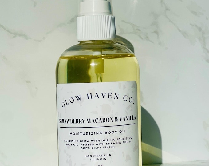 Strawberry Macaron & Vanilla Luxury Body Oil