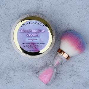 Marshmallow Cream Dusting Powder · Cozy Fluffy Scent · 3 oz Talc-Free Perfume Powder