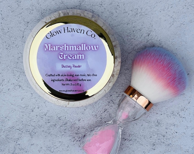 Marshmallow Cream Dusting Powder · Cozy Fluffy Scent · 3 oz Talc-Free Perfume Powder