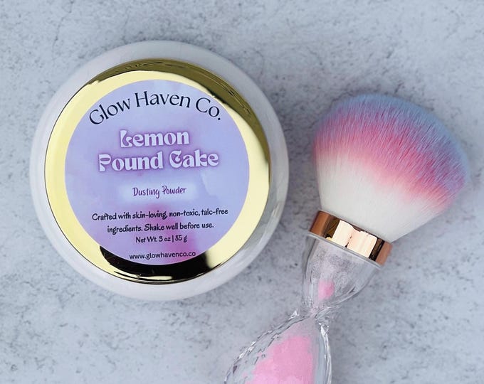 Lemon Pound Cake Dusting Powder | 3 oz Talc-Free Body Powder