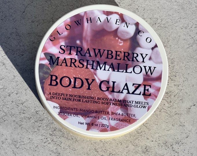 Strawberry Marshmallow Body Glaze | Deeply Nourishing Body Balm