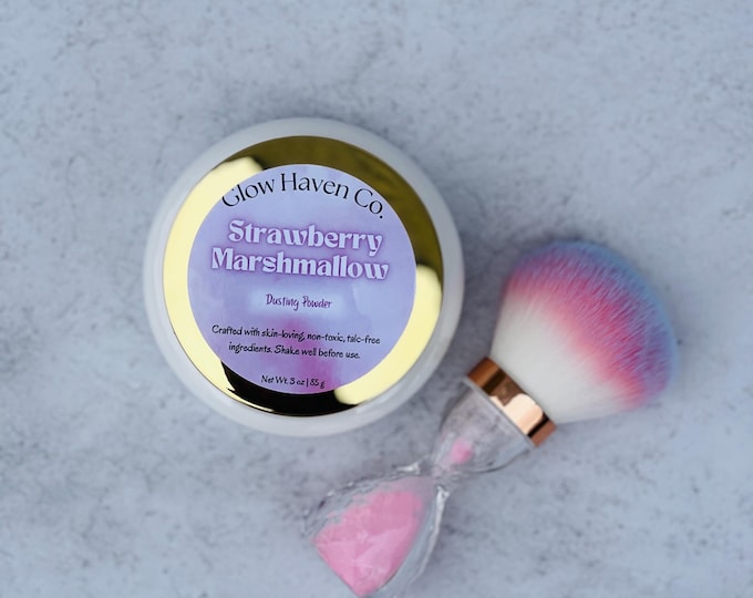 Strawberry Marshmallow Dusting Powder • 3 oz Talc-Free Body Powder