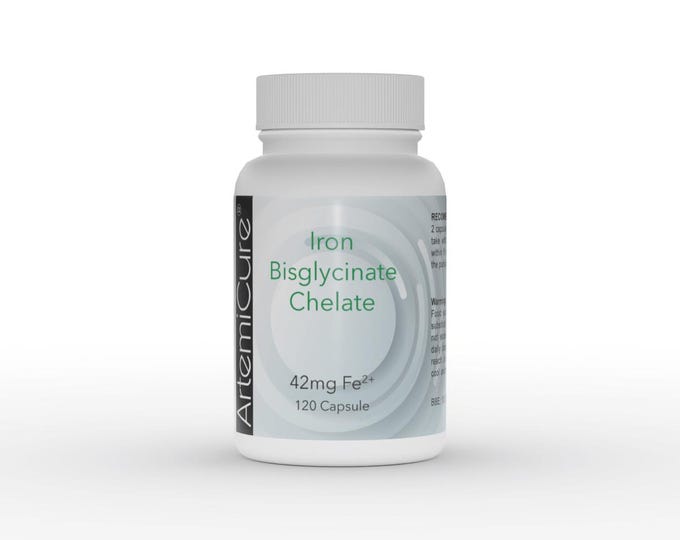 Iron Bisglycinate Chelate – 120 Capsules | Highly Bioavailable Iron