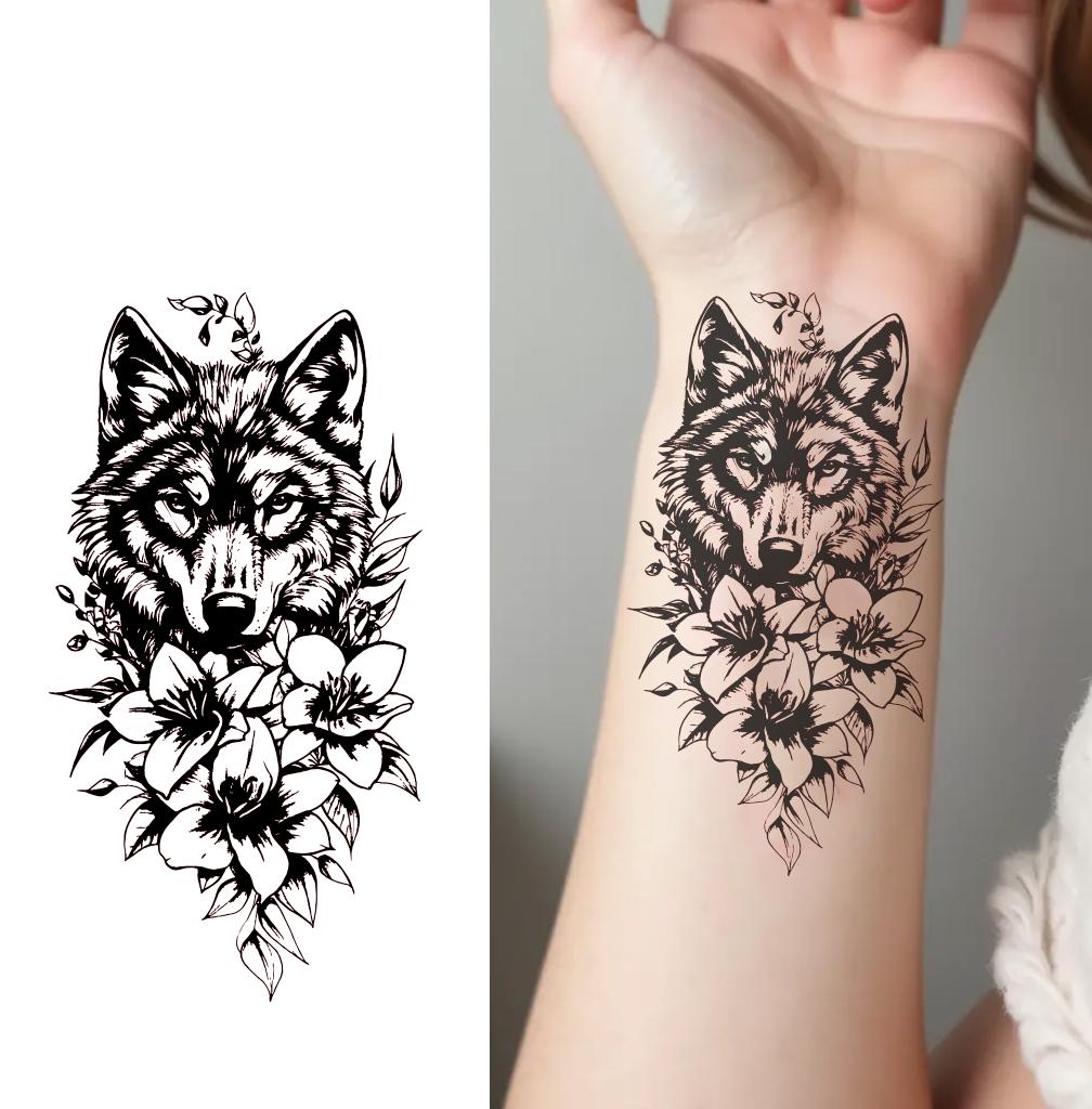 Hunde Tattoo – Vegane temporäre Tattoos | Temporalis®, image size:1008x1024
