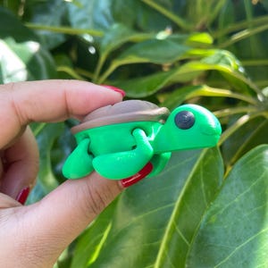 3D Printed Turtle | Baby Turtle | Articulated Turtle | Sea Turtle | Fidget Toy