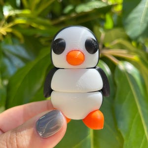 3D Printed Penguin | Tiny Penguin | Articulated Penguin | Fidget Toy