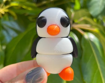 3D Printed Penguin | Tiny Penguin | Articulated Penguin | Fidget Toy