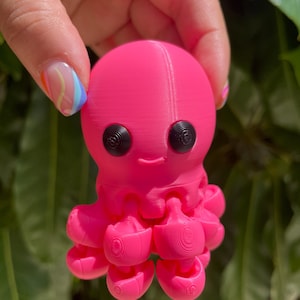 3D Printed Octopus | Baby Octopus | Articulated Octopus | Fidget Toy