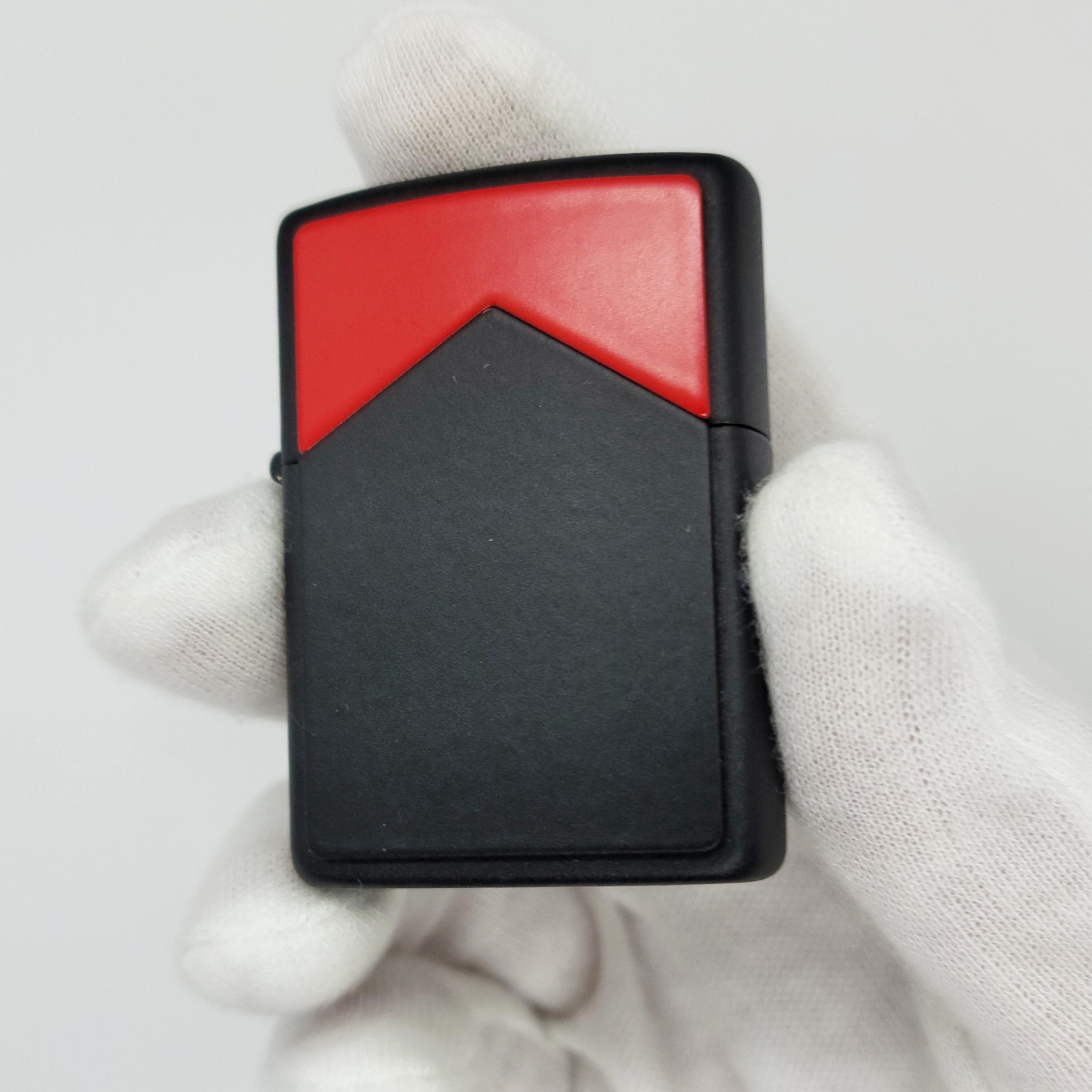 Vintage 1996 Zippo Marlboro Red Roof Lighter: Matte Black, Mint Vintage 1996 Zippo Marlboro Red Roof Lighter: Matte Black, Mint