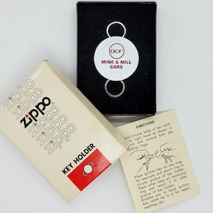 Vintage 1950s-1960s Zippo Key Holder OCF Mine & Mill Cars - New in Box Collectible Memorabilia