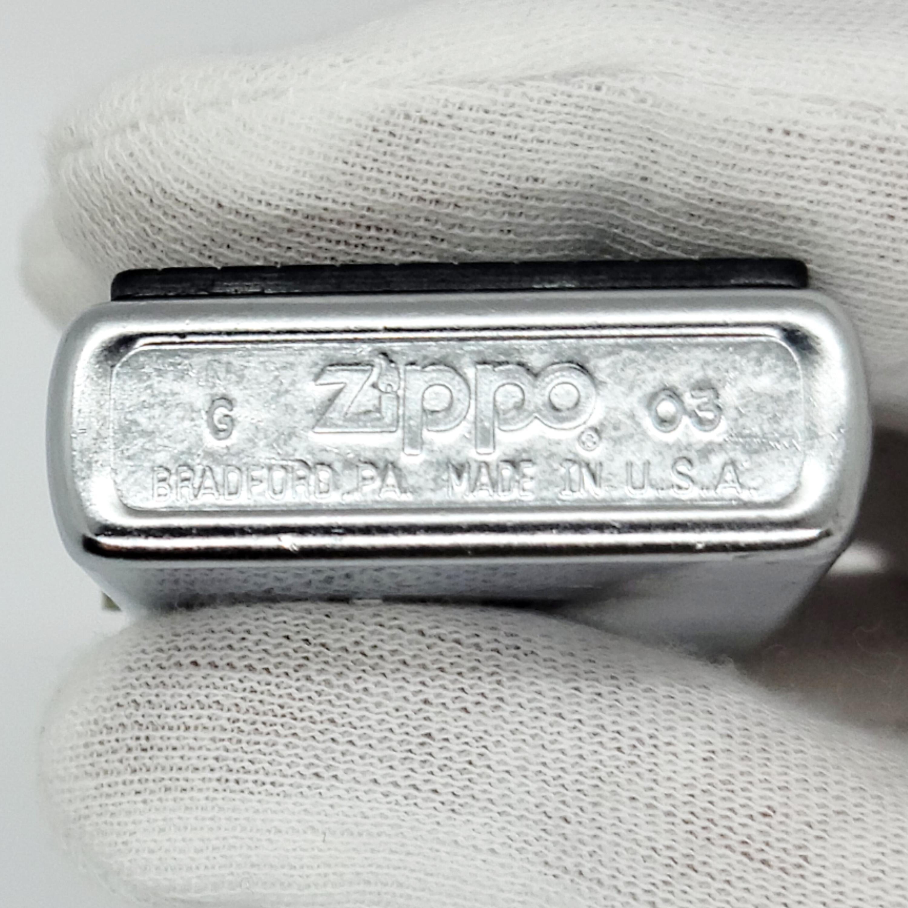 Vintage 2003 Zippo Lighter Marlboro Storming Scroll Filigree