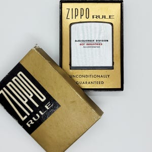 Vintage Zippo Rule Tape Measure – ACF Industries – Brushed Chrome – 1960s USA Collectible Memorabilia