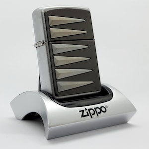 Vintage 2002 Zippo Lighter Silver Spears Techno Series Collectible  - New in Box