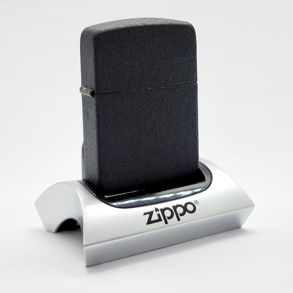 Vintage Zippo 1941 Replica Black Crackle Windproof Lighter - New