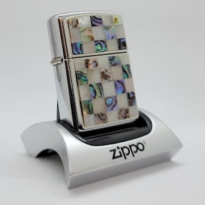 Vintage Zippo 2005 Sea Weave Abalone Shell Lighter Choice