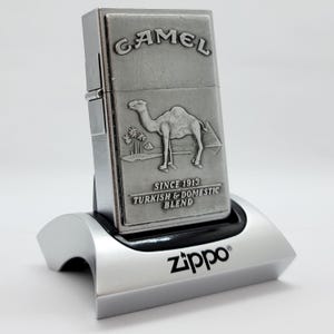 Vintage 1996 Camel Zippo Lighter: 1932 Replica, Second Release, Unfired, with Tin