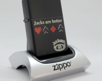 Vintage 1998 Zippo Jack Daniel's Lighter: Black Matte, New in Box