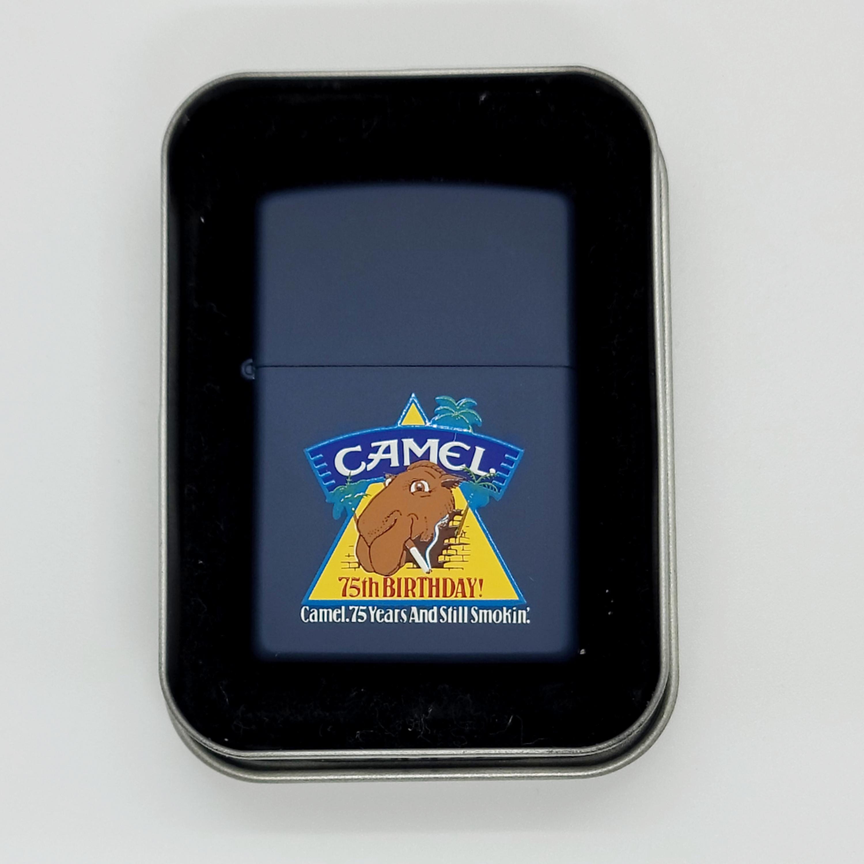 Vintage 1996 Camel Joe Camel 75th Birthday Zippo Lighter - Unique