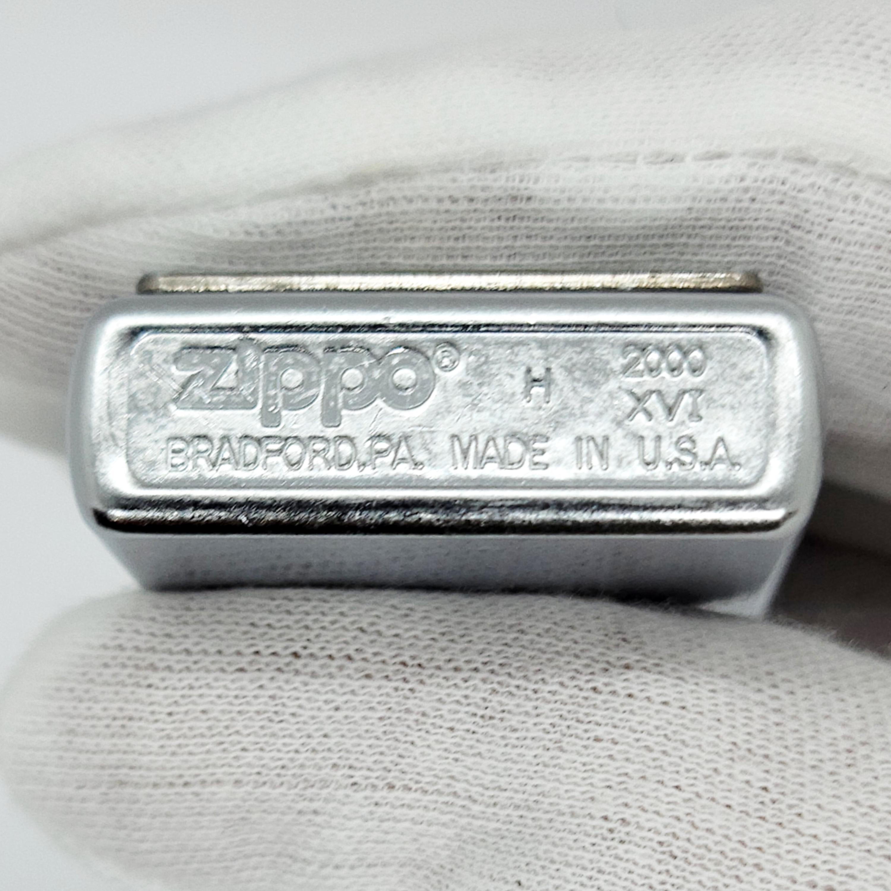 Vintage Zippo Lighter 2000 Marlboro Crescent Moon Over Mountain 