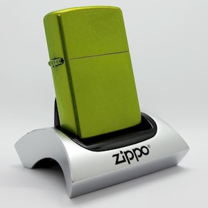 Vintage Zippo Lighter: Lurid Green, Brand New in Box (2009)