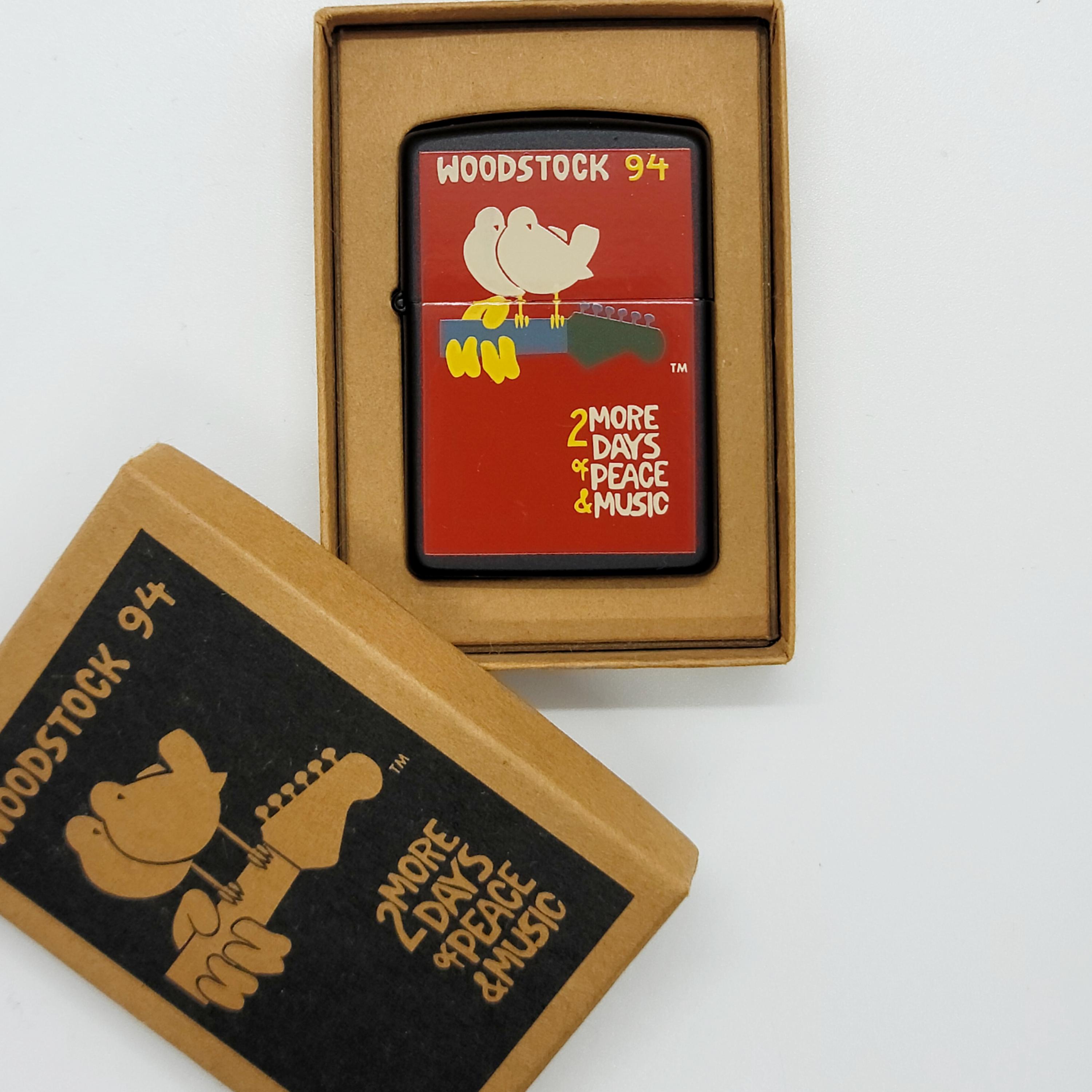 Vintage 1994 Zippo Lighter Woodstock 94 Set of 3 Rare 2 More Days