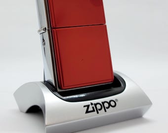 Vintage 2005 Zippo Lighter Red Anodized Aluminum Brand New In Box