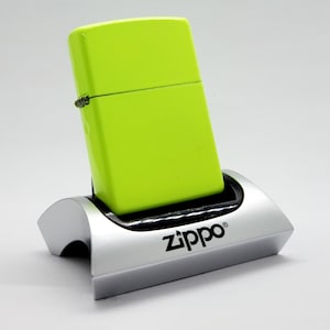 Zippo Lighter Neon Yellow  28887 - Vibrant Windproof Collectible New in Box