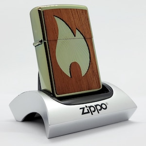 Zippo Lighter Woodchuck Large Flame Chameleon – Eco-Friendly Red Mahogany Collectible