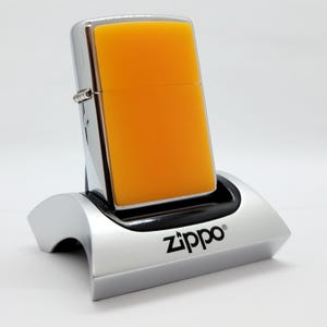 Rare 2002 Zippo Lighter: Translucent Ripe Melon Acrylic - Brand New