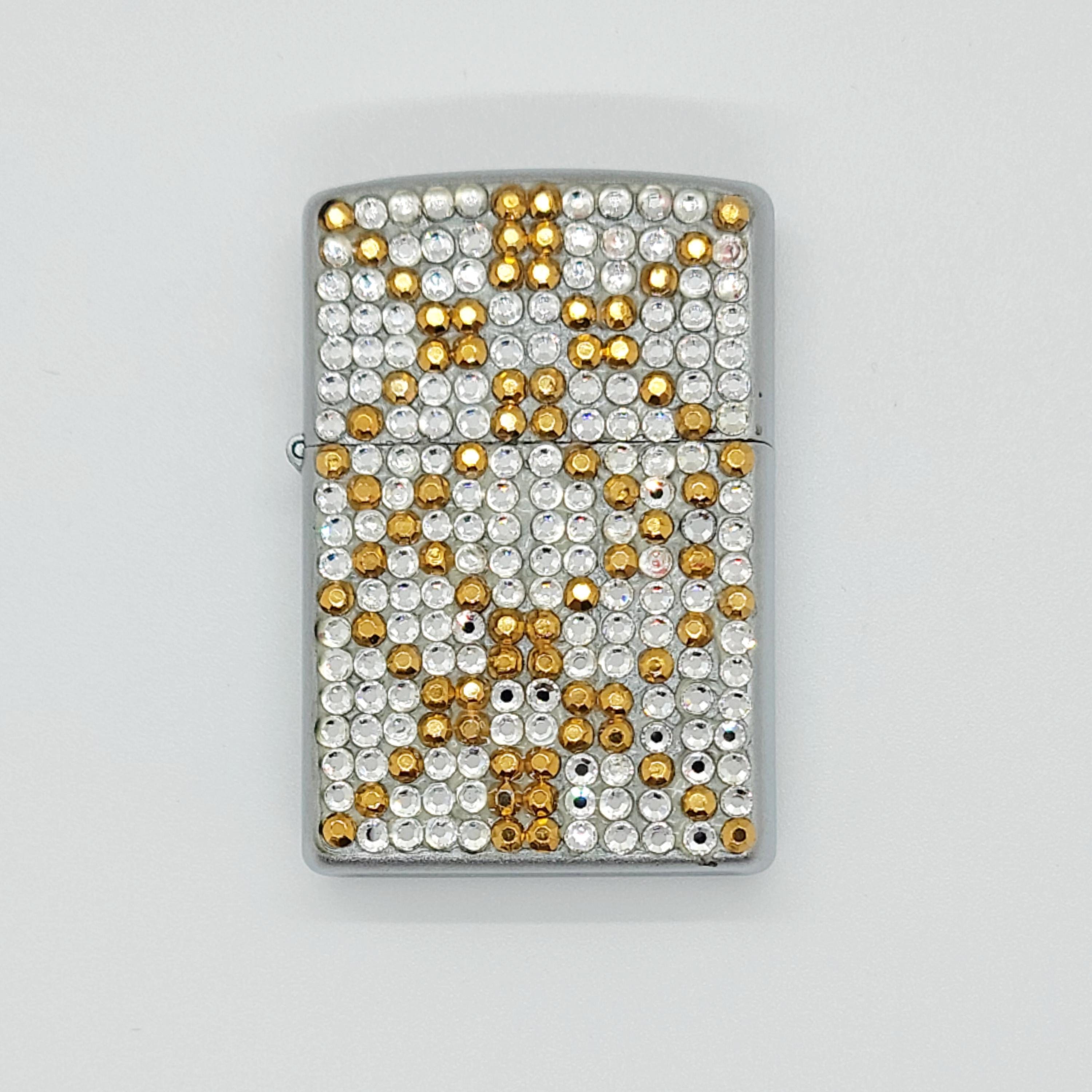 Vintage 2005 Zippo Lighter Japan Market Exclusive Crystal Bling
