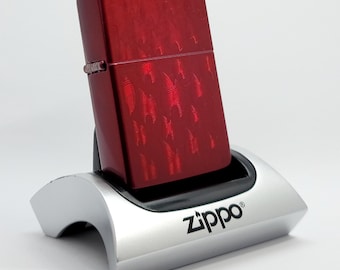 Encendedor Zippo coleccionable Candy Apple Red Iced Flame - Colección Choice, nuevo en caja