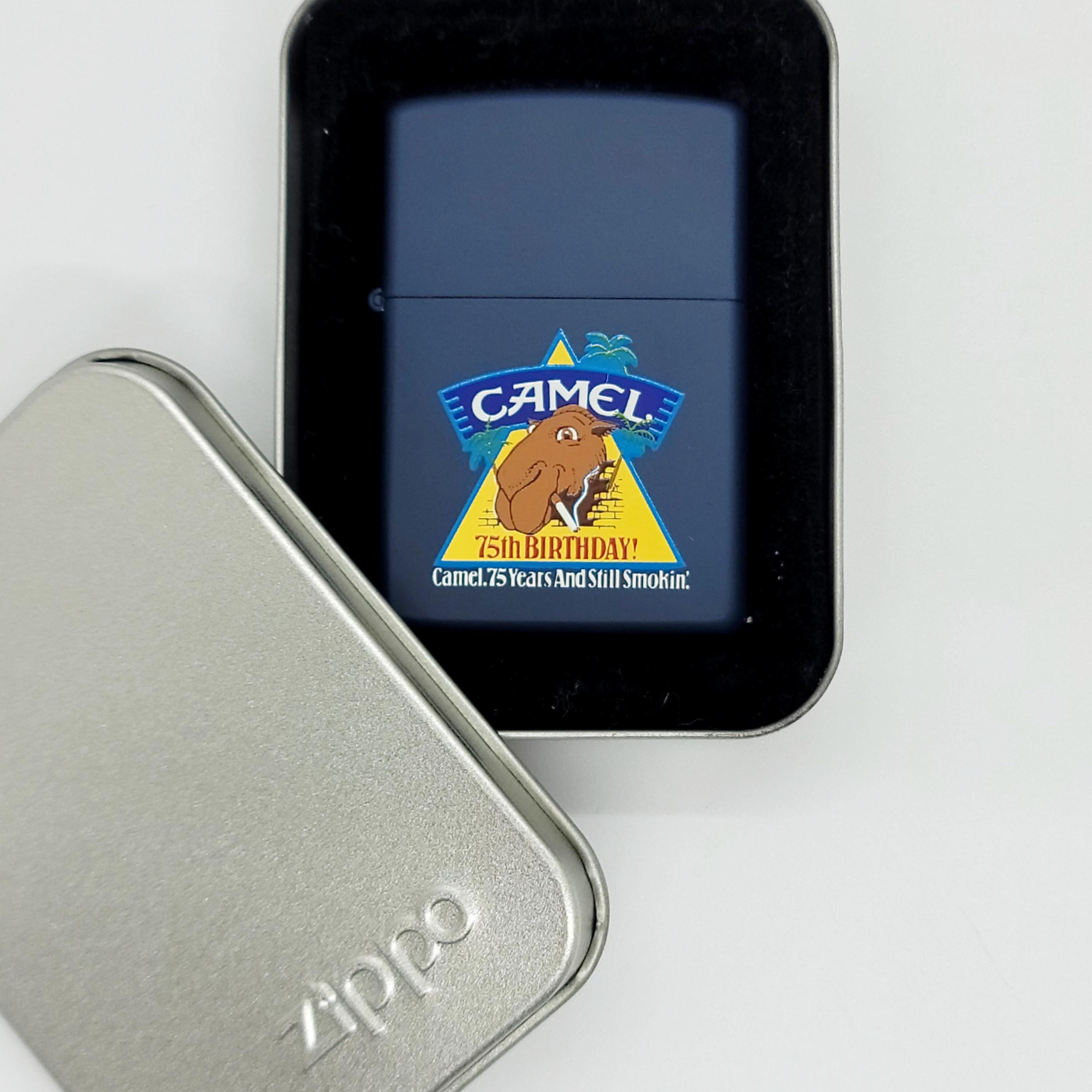 Vintage 1996 Camel Joe Camel 75th Birthday Zippo Lighter - Unique