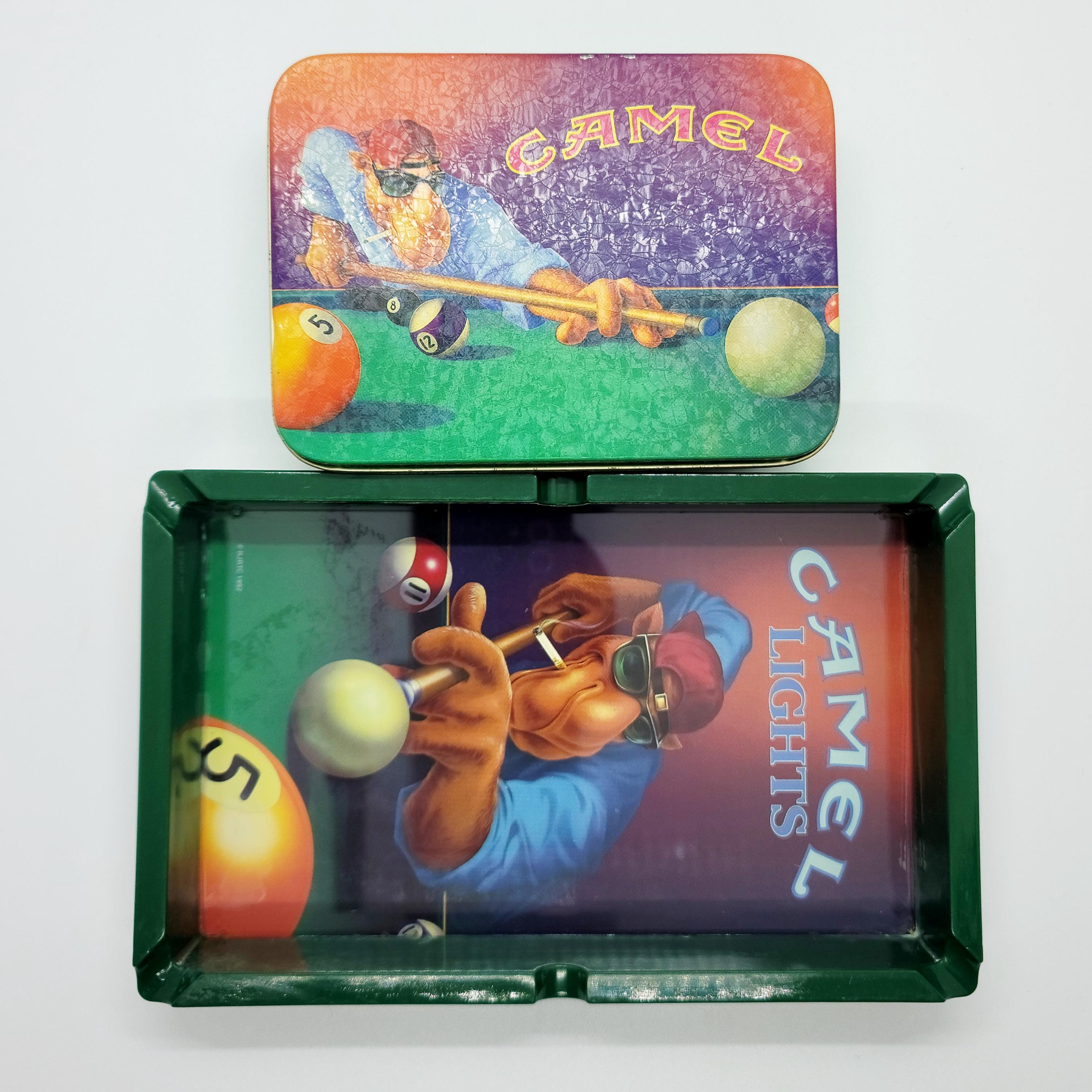 Vintage 1993 Camel Zippo & 1992 Smokin' Joe Pool Player Ashtray