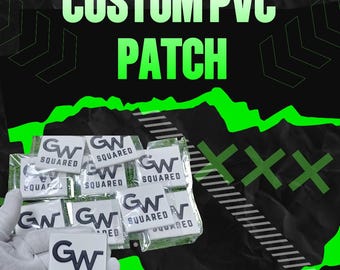 Create your own Custom PVC Patch, Rubber Patches, 2D and 3D patches, Iron on, Velcro backing, Sew on Patch, One Custom Patch, Free Shipping