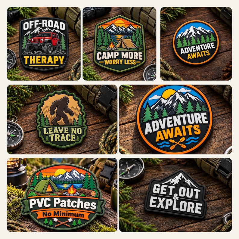 Custom PVC Morale Patches | Personalized Design, Hook and Loop Backing ...
