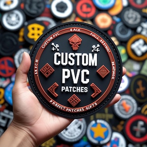 Create your Custom PVC Patch, Rubber Patches, 2D and 3D patches, Iron on, Velcro backing, Sew on Patch, One Custom Patch, Free Shipping