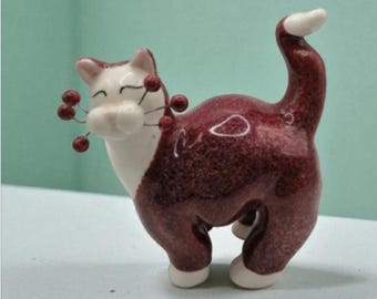Amy Lacombe Whimsiclay Cat Figurine - Willitts Design Collectible