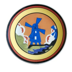 Clarice Cliff &#39;Windmill&#39; Plate