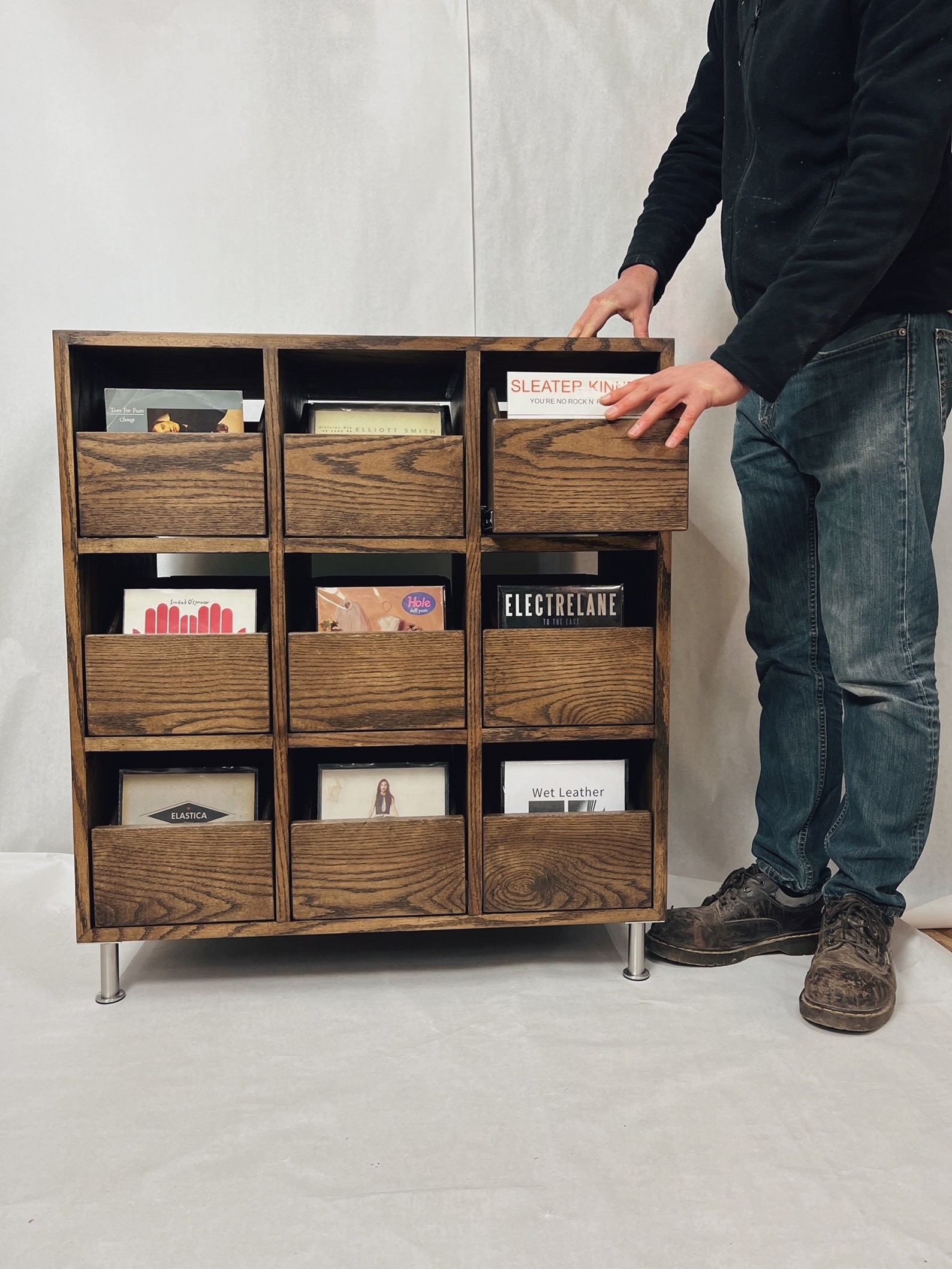 Tiny 45s / 7 Record Storage 9drawer Etsy