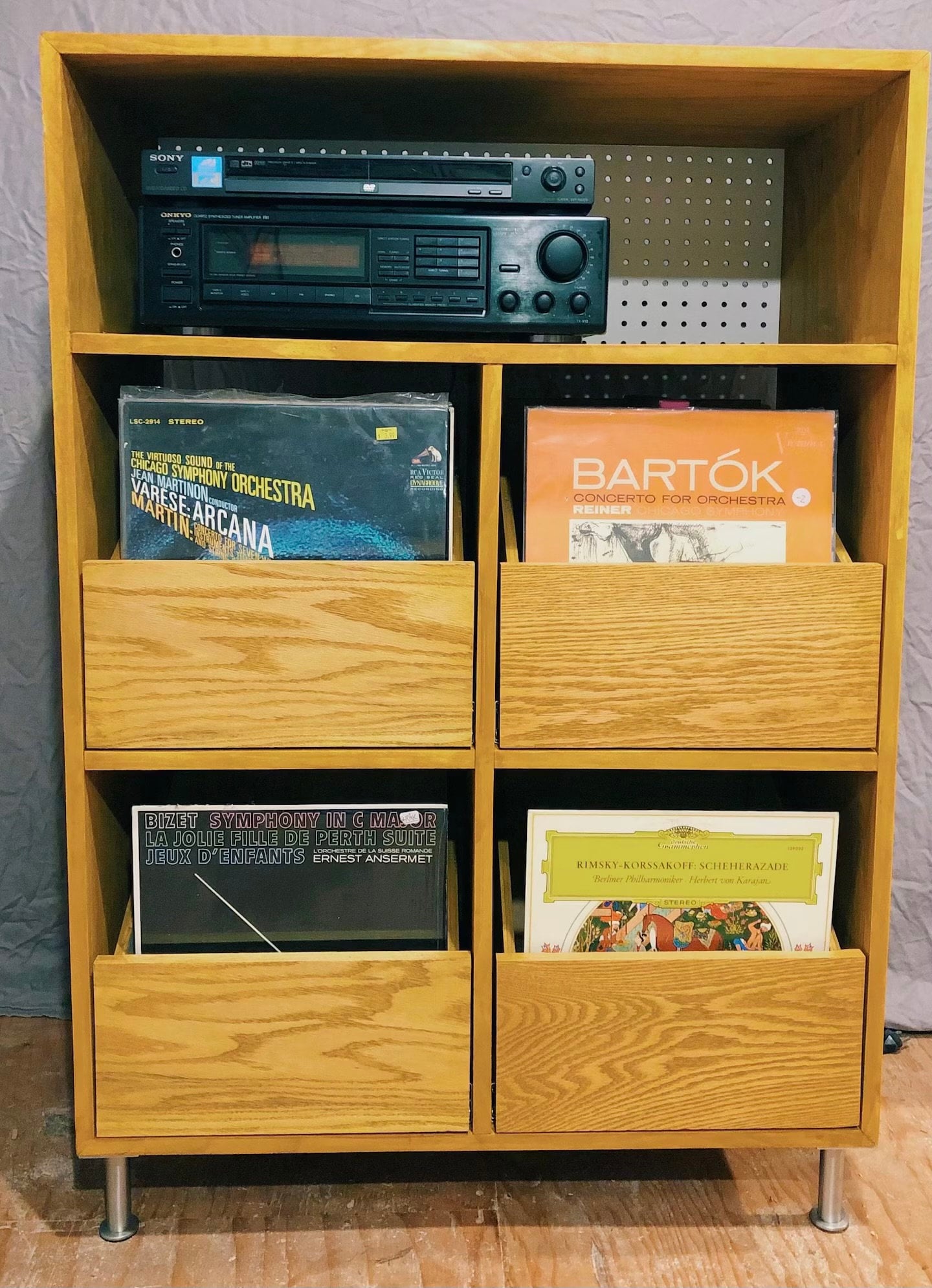 Record Storage Cabinet, 8-drawer, with Receiver Bay